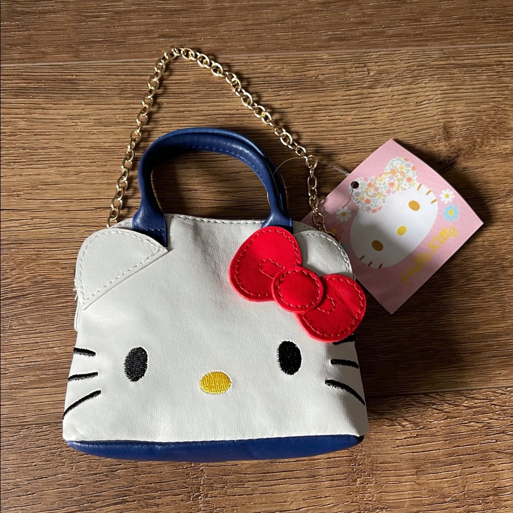 HELLO KITTY-NWT Mini Faux Leather Handbag - Picture 9 of 12